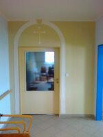 Úprava vstupu štukem - portál je plastický