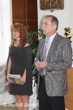 Kurátorka výstavy a starosta města